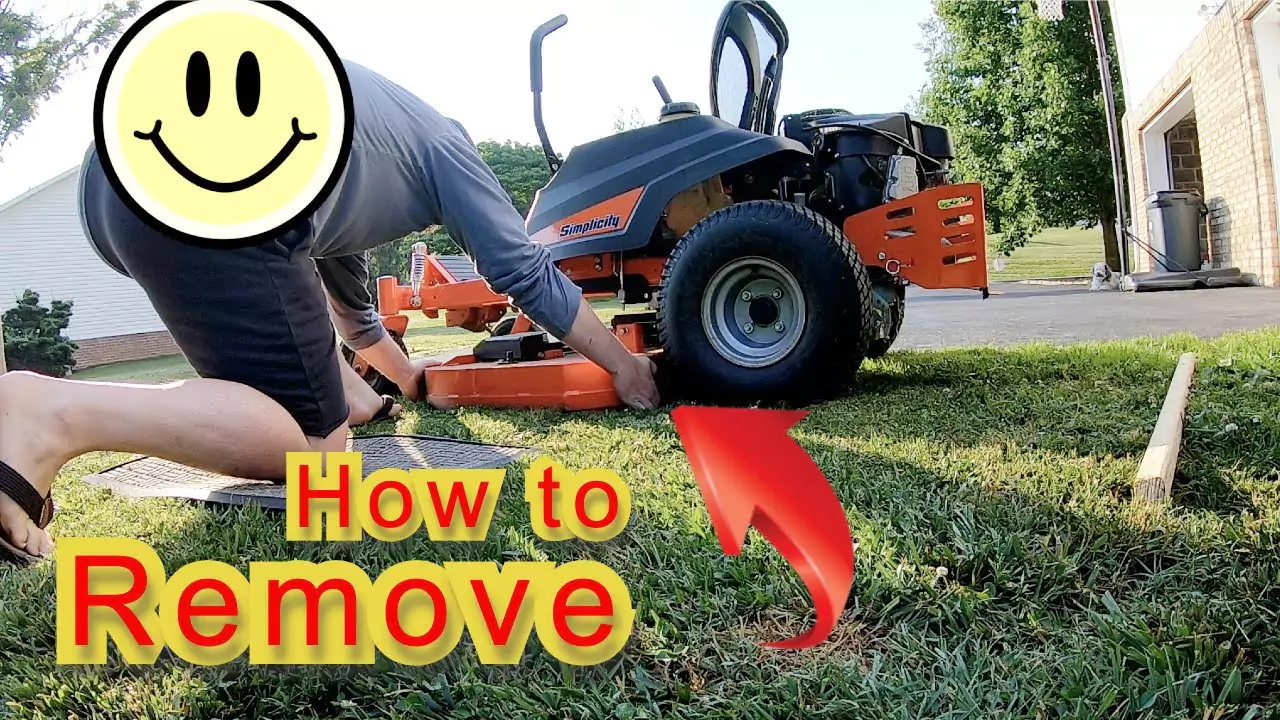 How to Remove Mower Deck on Kubota Zero Turn?
